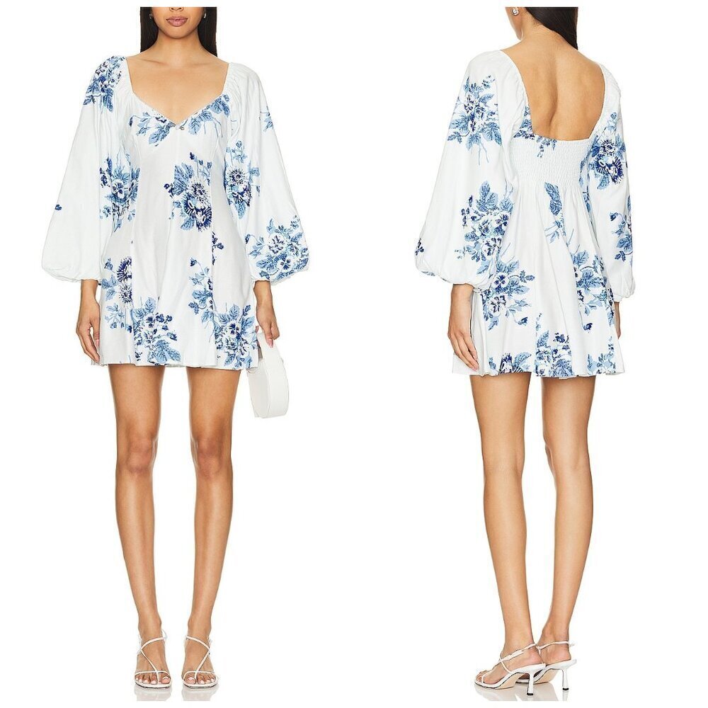 Free People Francesca Floral Fit & Flare Mini Dress